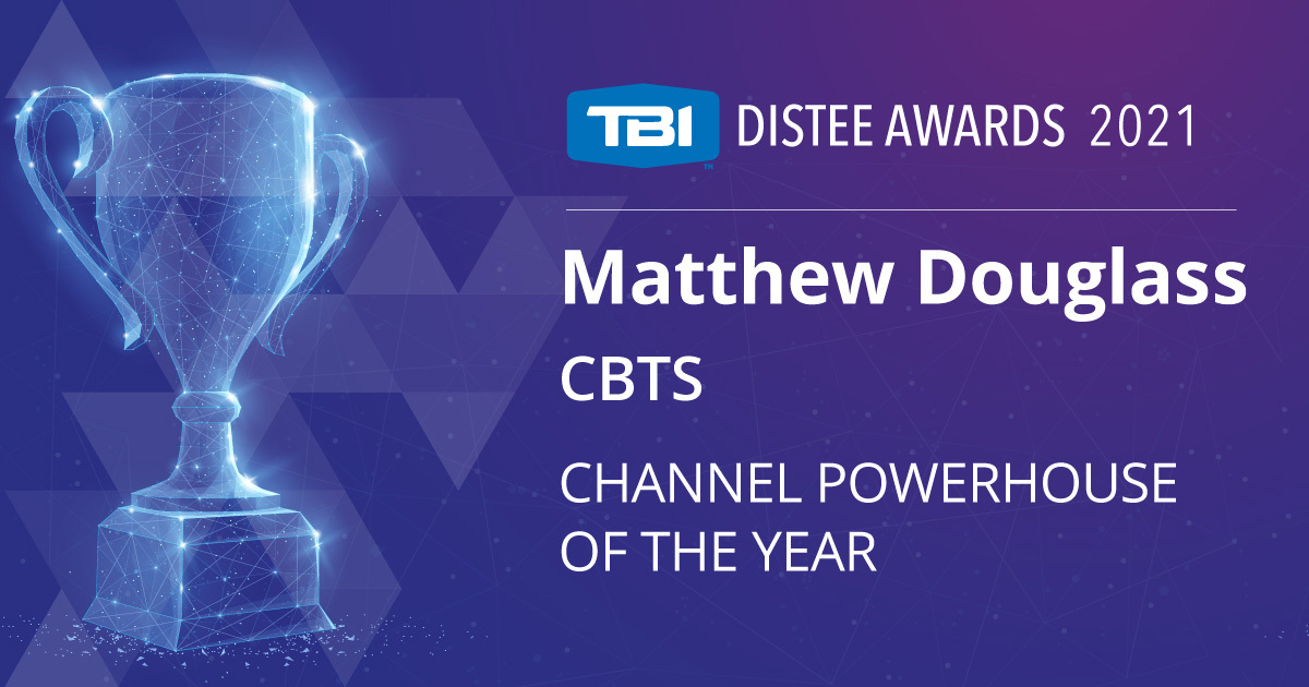 CBTS’ Matt Douglass recognized with TBI’s Channel Powerhouse of the Year