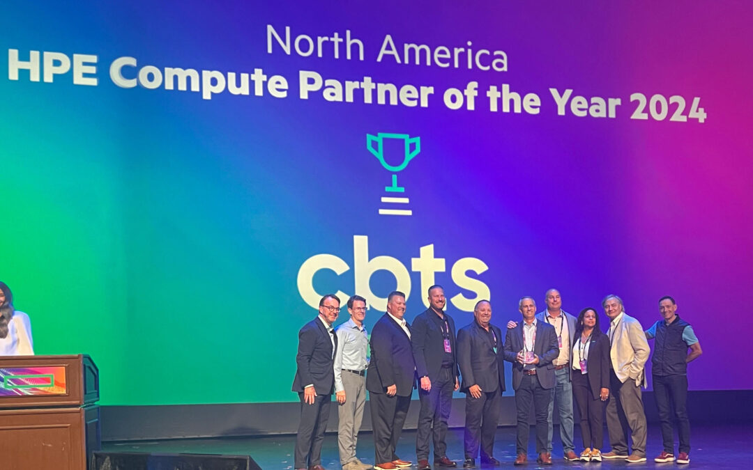 CBTS receives North America Compute Partner of the Year Award during HPE Discover 2024