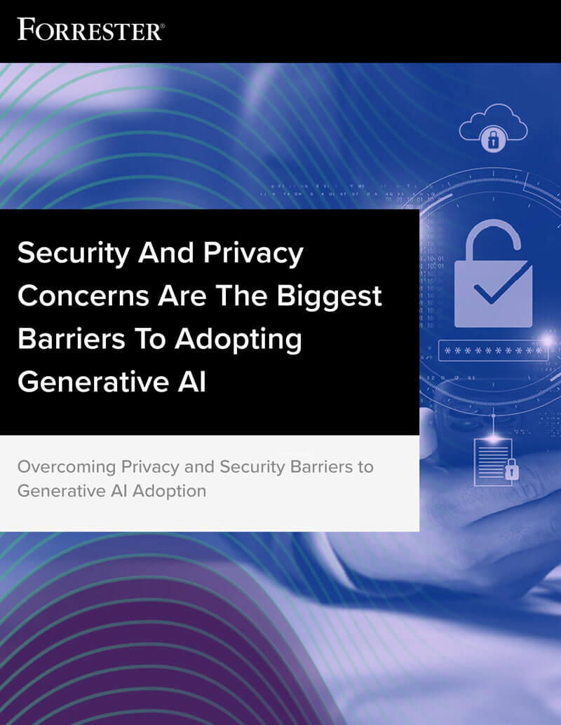 Security and privacy concerns are the biggest barriers to adopting generative AI<br />Forrester report